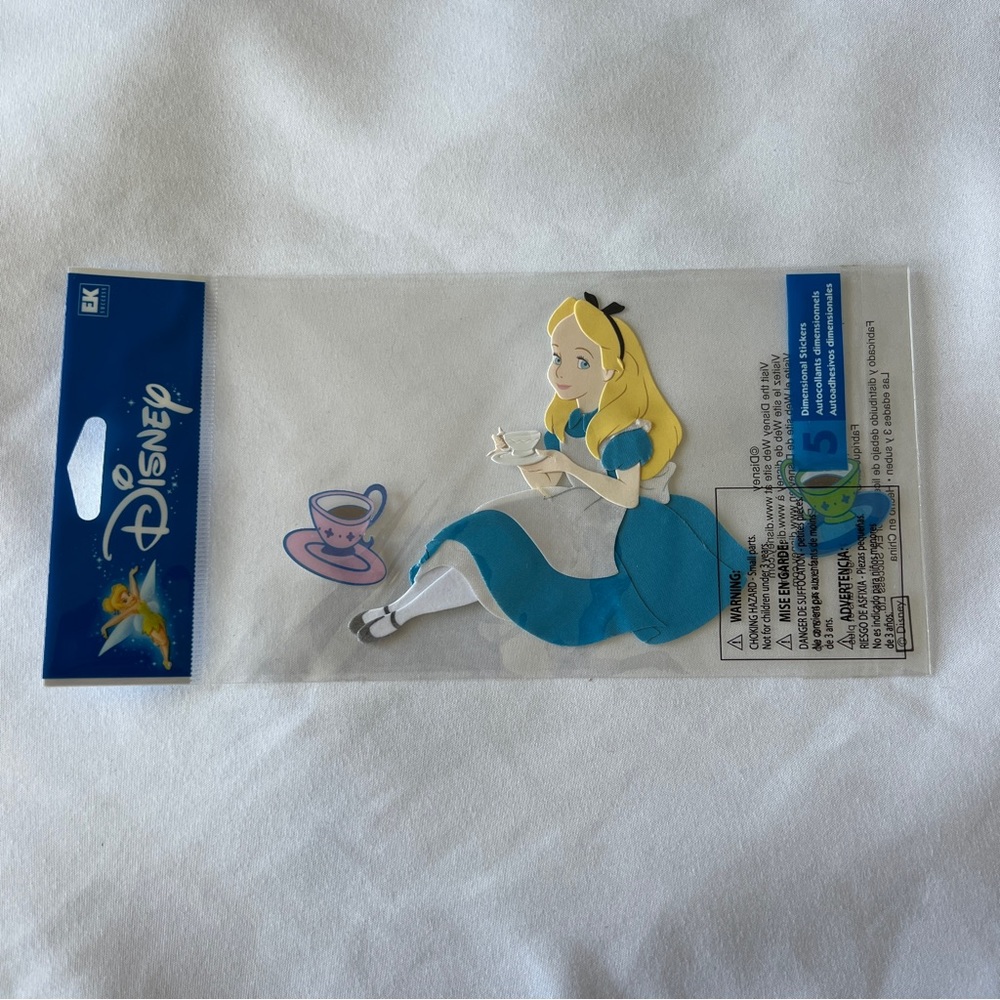 Rare EK Success Jolee’s Disney Alice in Wonderland Dimensional Sticker Set